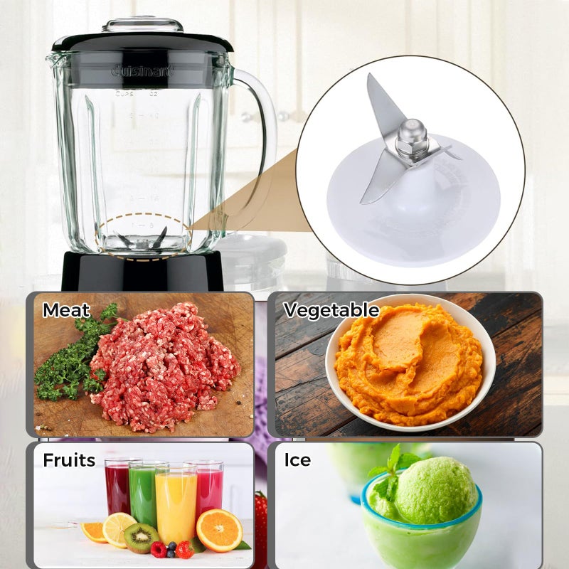 DRELD Blender Blade Cutting with 2 Gasket Sealing, Replacement for Cuisinart CBT-500, SB5600, CB600, BFP703, BFP-703, BFP703B, BFP-703CH, SPB7, SPB-7BK, CB8, CB9, BFP-703 - Image 5